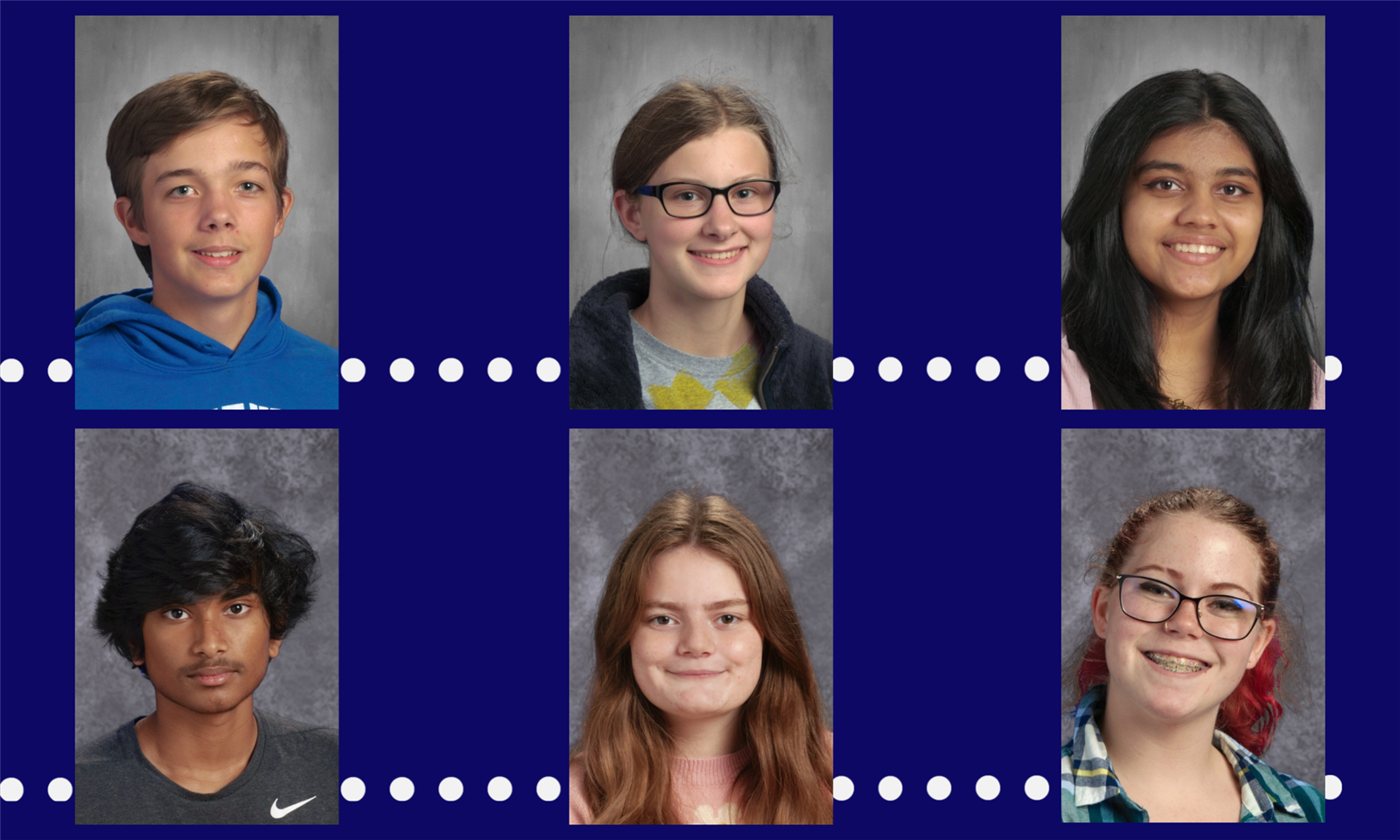 Students smile